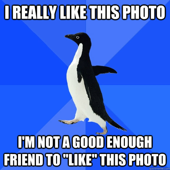 i really like this photo im not a good enough friend to li - Socially Awkward Penguin