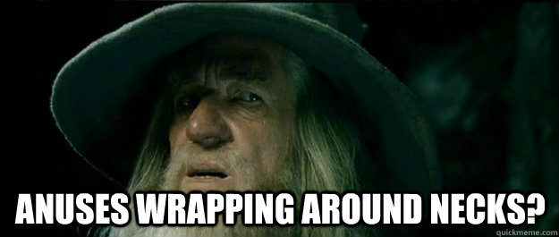 anuses wrapping around necks - Gandalf