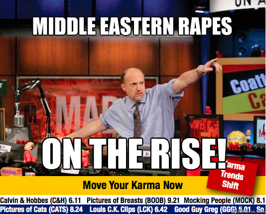 middle eastern rapes on the rise - Mad Karma with Jim Cramer
