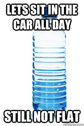 lets sit in the car all day still not flat -