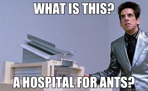 WHAT IS THIS? A HOSPITAL FOR ANTS? - Derek Zoolander Center for Kids Who Dont Read Good