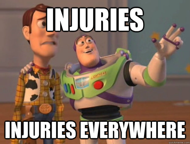 injuries injuries everywhere - Buzz Lightyear
