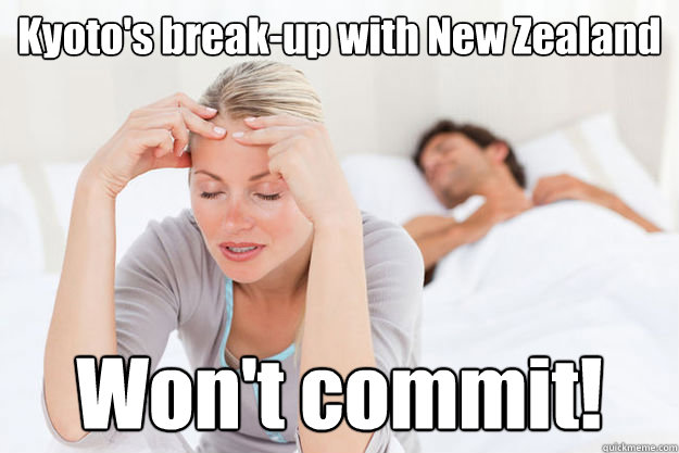 kyotos breakup with new zealand wont commit - Kyoto New Zealand break-up