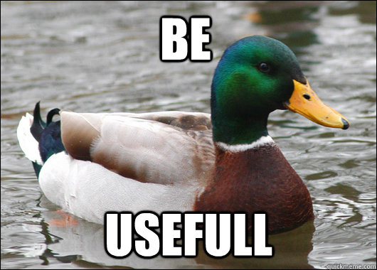be usefull - Actual Advice Mallard