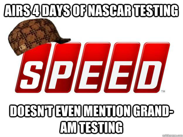 airs 4 days of nascar testing doesnt even mention grandam -