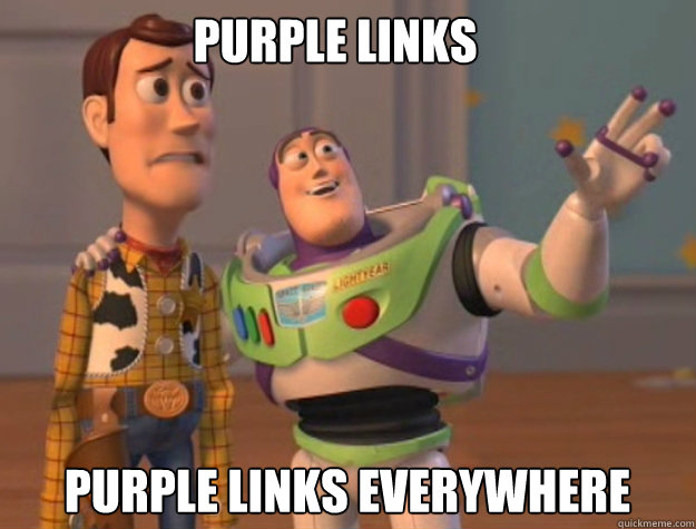 purple links purple links everywhere - buzz