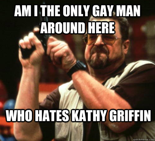 am i the only gay man around here who hates kathy griffin - Am I The Only One Around Here