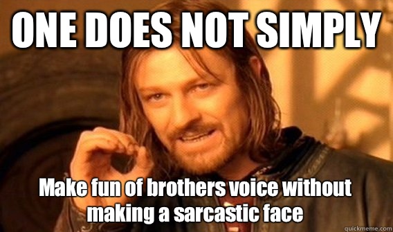 ONE DOES NOT SIMPLY TALK TO HIS PET IN A NORMAL VOICE NO THE - One Does Not Simply