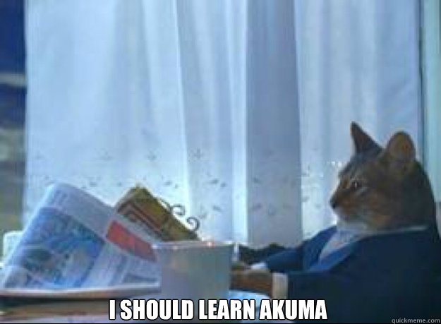 i should learn akuma - I should buy a boat cat
