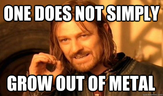 one does not simply grow out of metal - One Does Not Simply