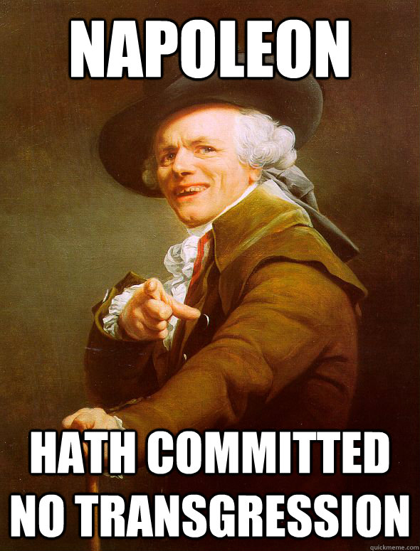 napoleon hath committed no transgression - Joseph Ducreux