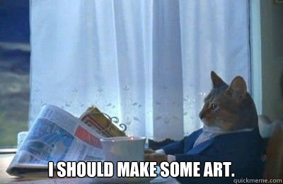 i should make some art - I should buy a bike