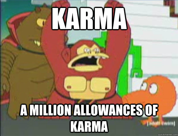 karma a million allowances of karma - Futurama DK