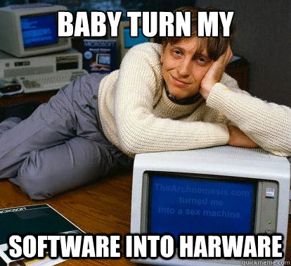 baby turn my software into harware - Sexy Bill Gates