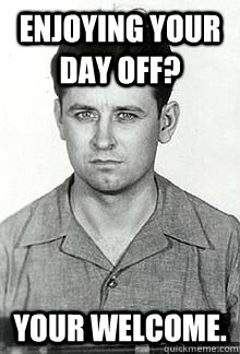 enjoying your day off your welcome -