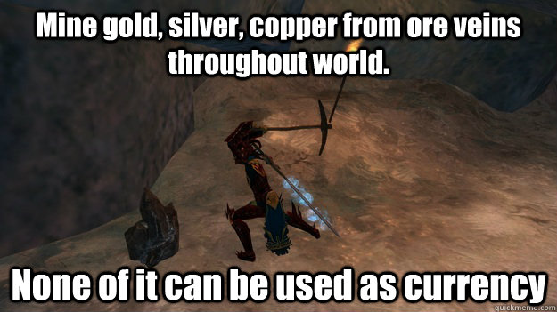 mine gold silver copper from ore veins throughout world n - MMORPG Logic
