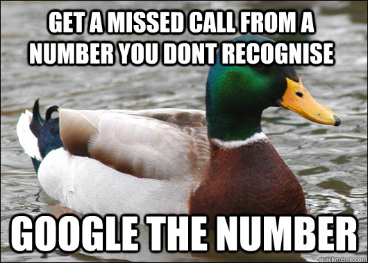 get a missed call from a number you dont recognise google th - Actual Advice Mallard