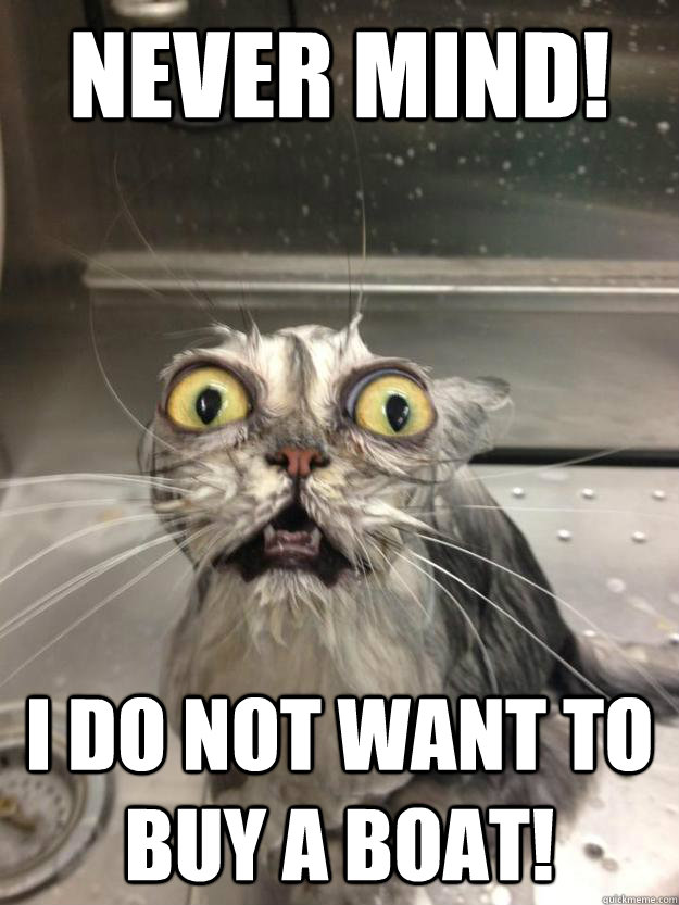 never mind i do not want to buy a boat - cat meth