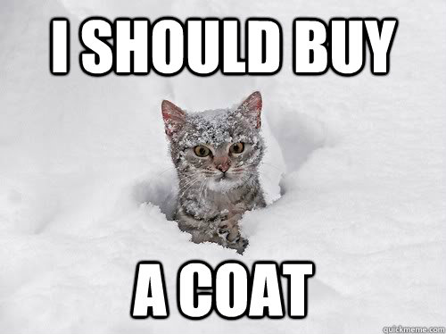 i should buy a coat -