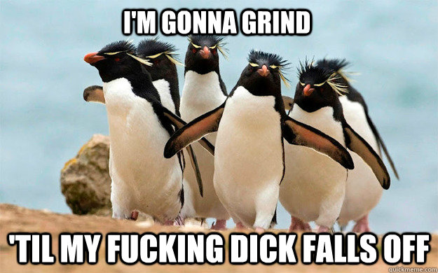 im gonna grind til my fucking dick falls off - fuckin skanks