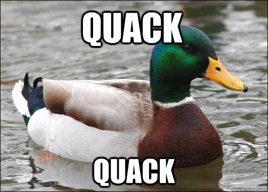 quack quack - Actual Advice Mallard