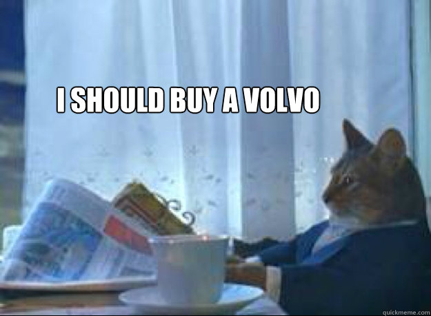 i should buy a volvo - I should buy a boat cat