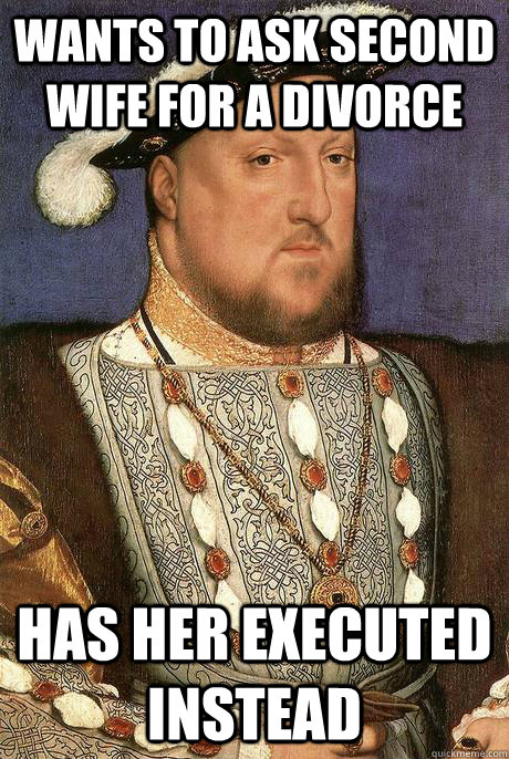 wants to ask second wife for a divorce has her executed inst -