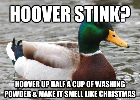hoover stink hoover up half a cup of washing powder make - Actual Advice Mallard