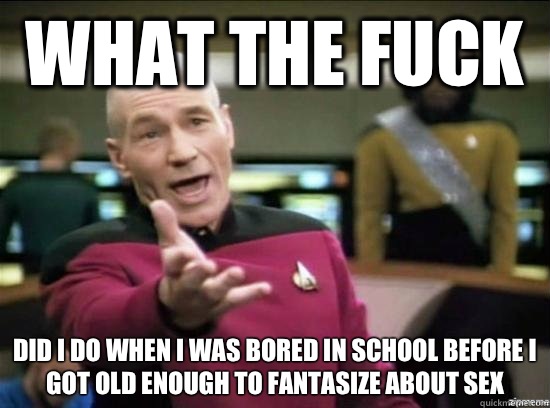 What the fuck Did I do when I was bored in school before I g - Annoyed Picard HD