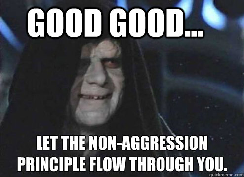 good good let the nonaggression principle flow through y - Let the hate flow through you