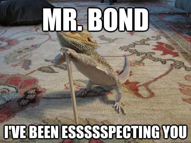 mr bond ive been essssspecting you -