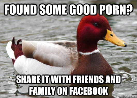 found some good porn share it with friends and family on fa - Malicious Advice Mallard