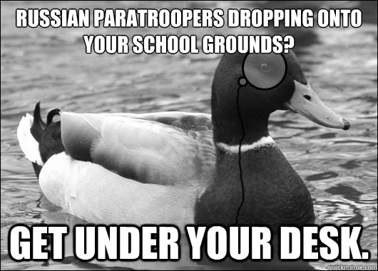 russian paratroopers dropping onto your school grounds get - Outdated Advice Mallard