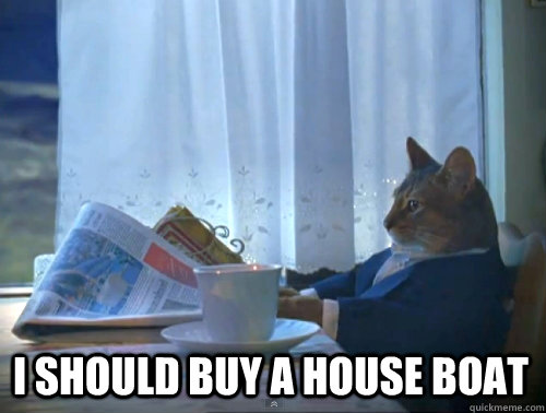 i should buy a house boat - 1 Cat