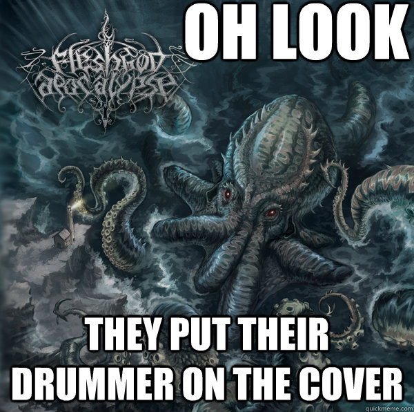 oh look they put their drummer on the cover -