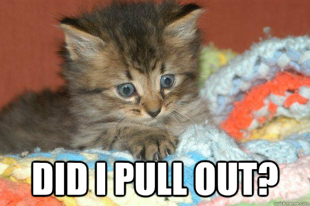 did i pull out -