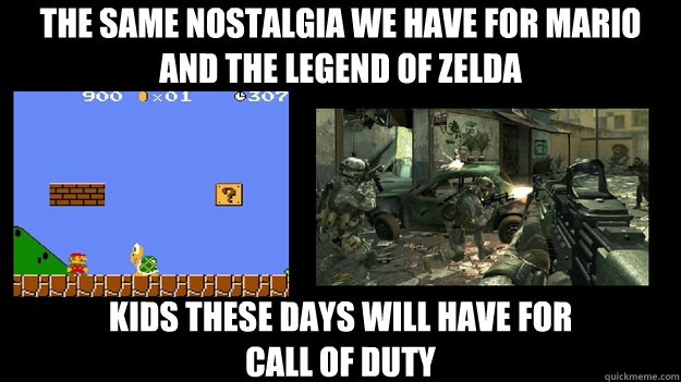 the same nostalgia we have for mario and the legend of zelda -