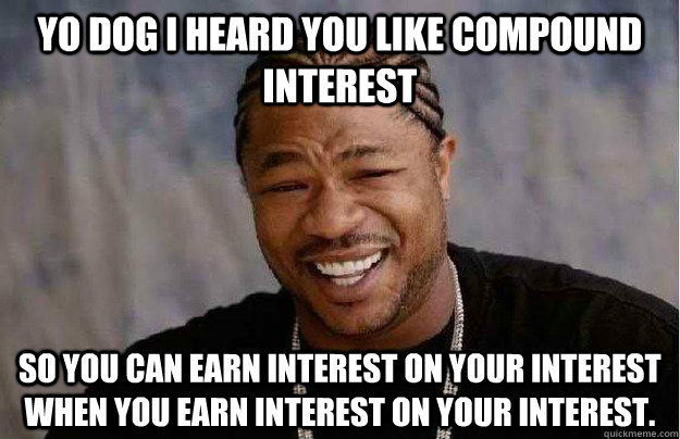 yo dog i heard you like compound interest so you can earn in - Xibit Yo Dawg