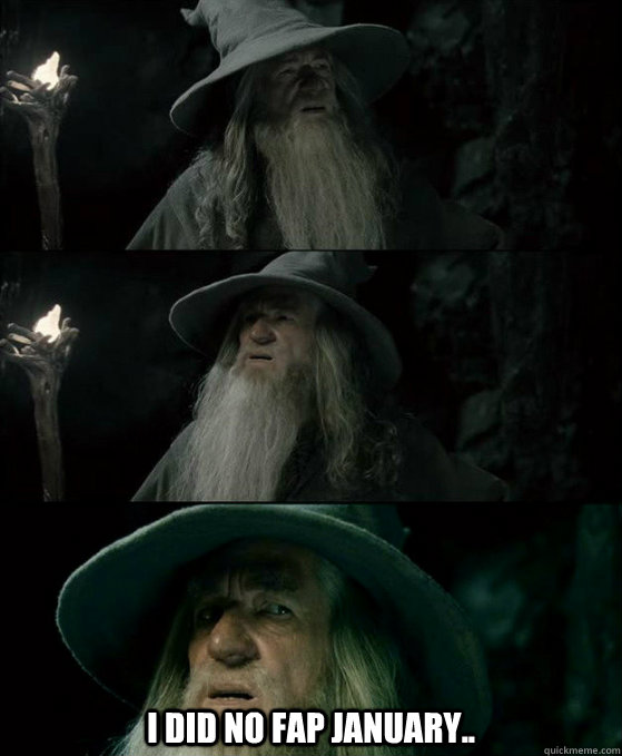 i did no fap january - Confused Gandalf