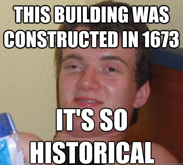 this building was constructed in 1673 its so historical - 10 Guy