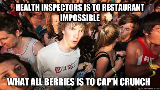 health inspectors is to restaurant impossible what all berri - Sudden Clarity Clarence
