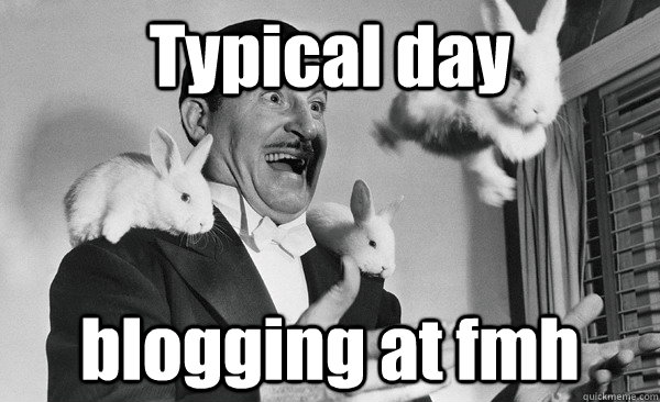 typical day blogging at fmh -