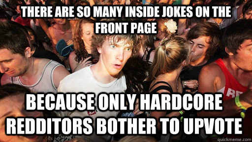 there are so many inside jokes on the front page because onl - Sudden Clarity Clarence