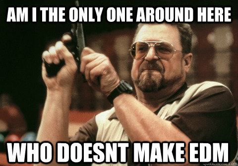 am i the only one around here who doesnt make edm - Am I the only one