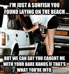 im just a sunfish you found laying on the beach but we can - FB karma whore
