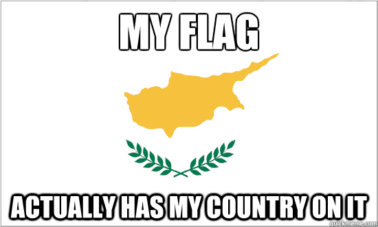 my flag actually has my country on it -