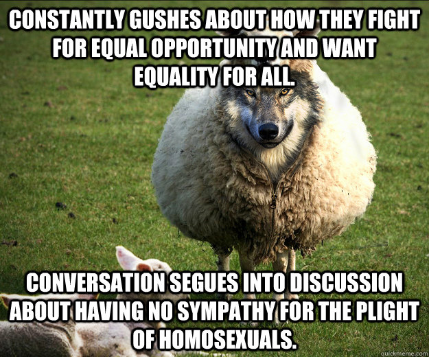 constantly gushes about how they fight for equal opportunity -