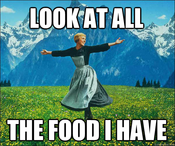 look at all the food i have - soundomusic