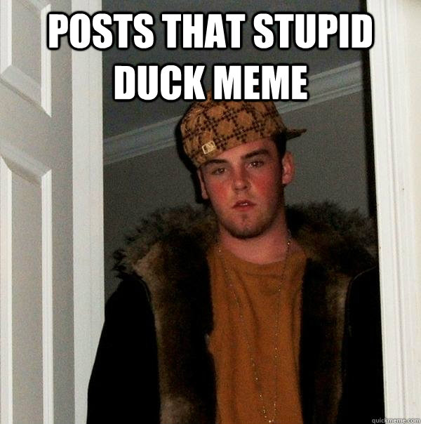 posts that stupid duck meme - Scumbag Steve