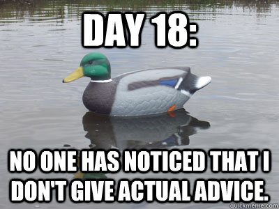 day 18 no one has noticed that i dont give actual advice - Karma Decoy
